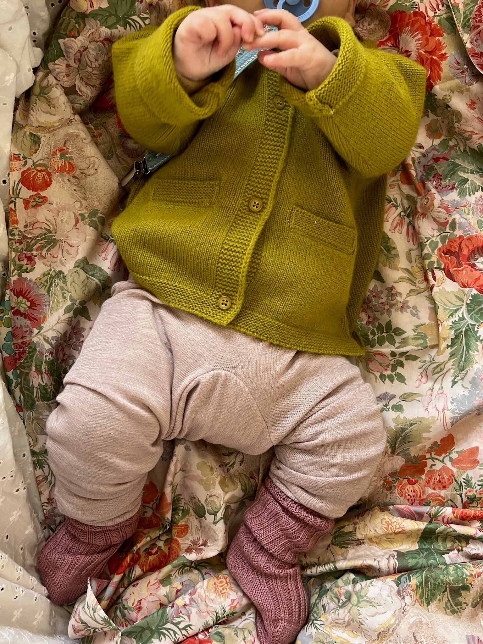 Blomst GOTS 100% cashmere cardigan Pære