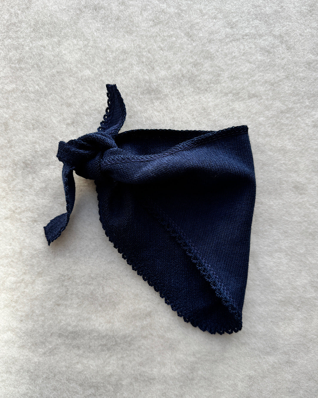 Tørklæde uld/sike - Marine