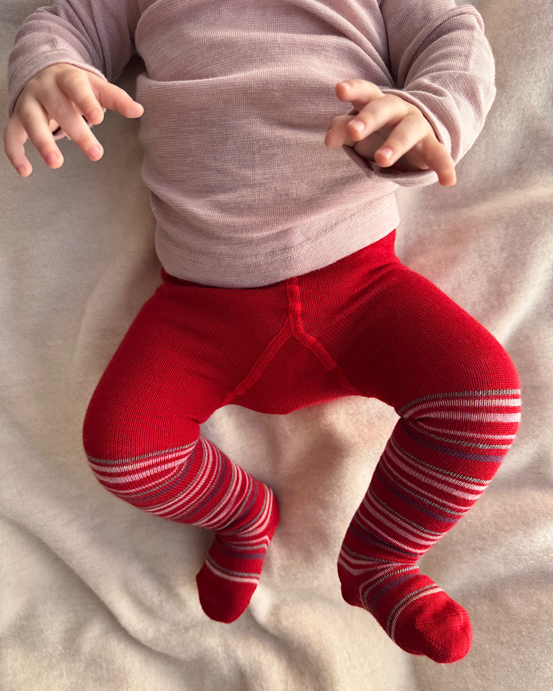 Wool tights stripes