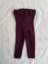 Uldleggings rib - Hyldebær