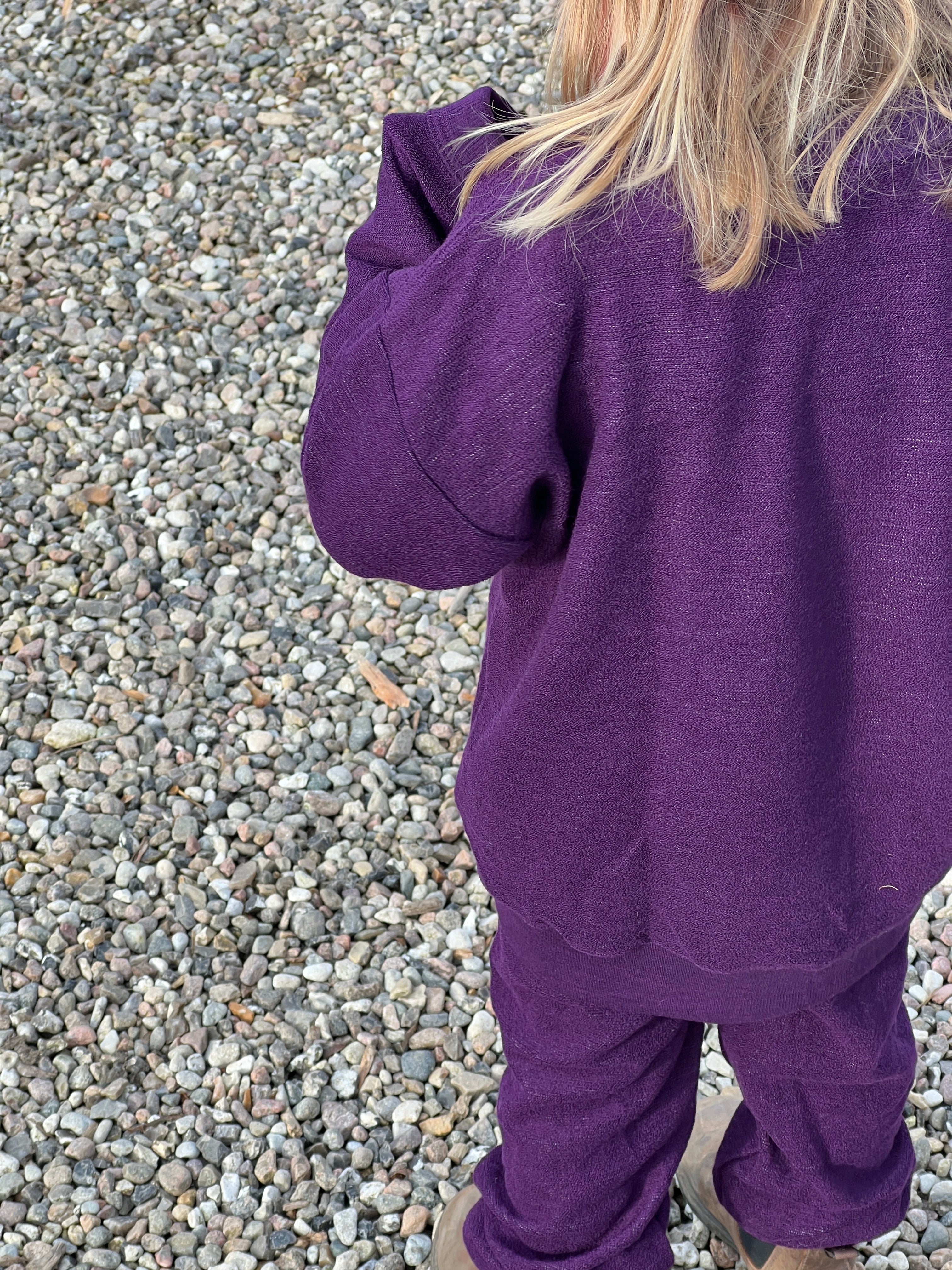 Frotté sæt - lilla