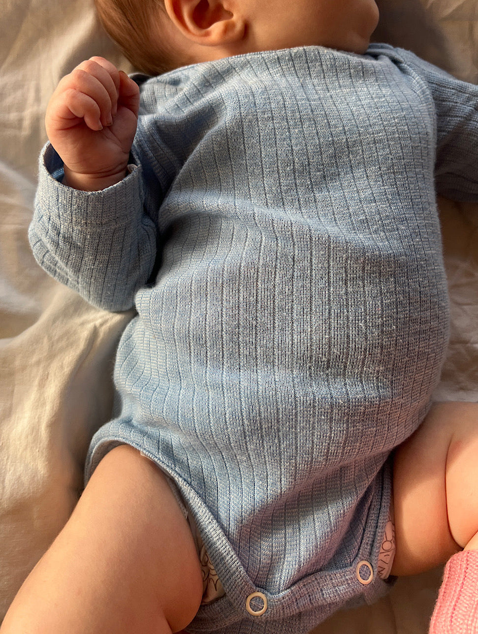 Baby-Body uld/silke/bomuld