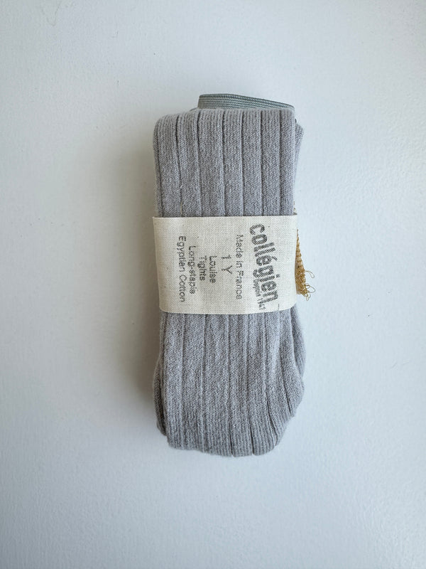 Collégien cotton tights: Light grey