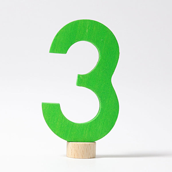 Figure Green Number 3